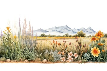 Wall Mural - Landscape mountain outdoors nature.