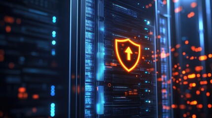 Poster - enhancing digital security the role of shield icons in data protection infrastructure