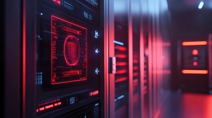 Poster - exploring the intricacies of modern data centers a glimpse into high-tech infrastructure and cyberse