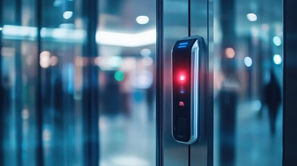 Poster - Smart access control system enhancing security with advanced technology in modern architecture