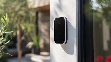 Poster - innovative smart home device enhancing security and convenience with modern technology