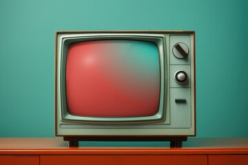 Canvas Print - Retro TV screen