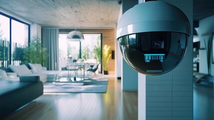 Poster - Modern security in contemporary living spaces the role of surveillance cameras in enhancing home safety and comfort