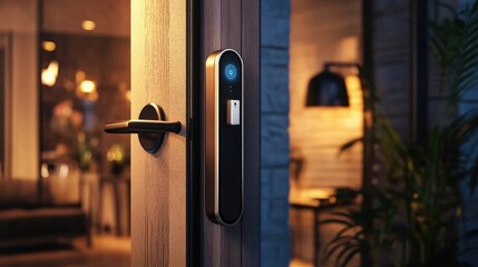 Poster - smart lock technology enhancing home security and convenience for modern living