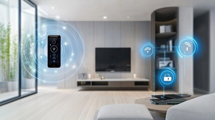 Poster - exploring smart home technology enhancing connectivity and control in modern living spaces