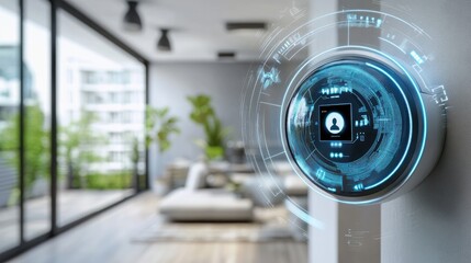 Poster - smart thermostat control for modern living spaces integrating technology into home comfort and effic