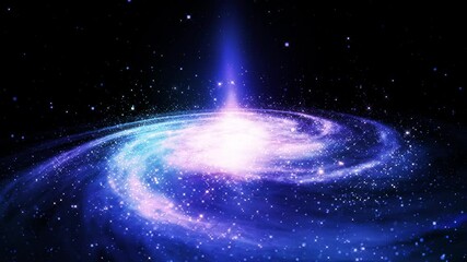 motion graphic cosmic nebula background one loop