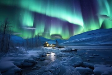 outdoors winter nature night.
