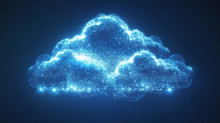 Poster - Abstract Cloud Concept in Digital Space