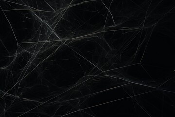 Black background full of spider webs