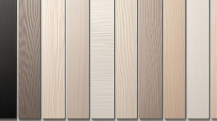 Poster - Close up of minimalist textures on partitions, windows, and doors in a country house design