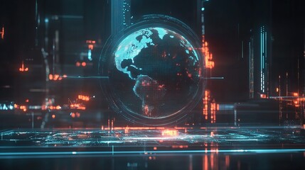Poster - Holographic Global Technology Transformation Scene