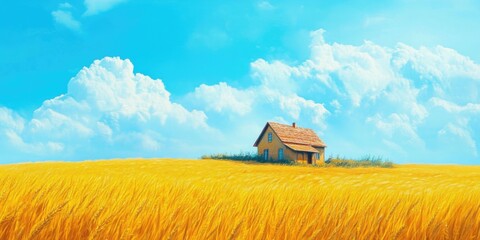 Poster - Wheat Field House