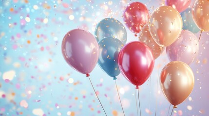 Celebrate with joy colorful balloons and confetti for every occasion