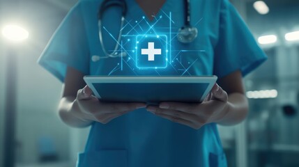 Poster - Healthcare innovation the role of technology in modern medicine with a focus on digital solutions and patient care