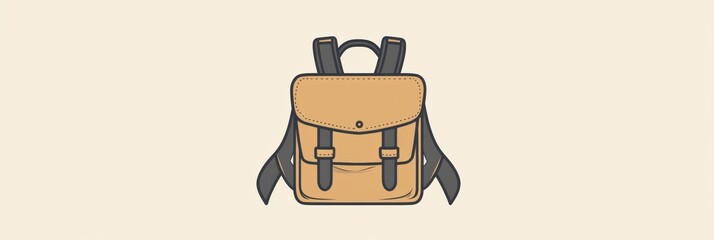 This backpack design embodies a minimalist aesthetic, ideal for adventurers ready to explore the world with style and simplicity. Generative AI