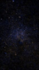 Wall Mural - Flying at hyperspace warp speed through a tunnel of glowing blue and golden stars and particles in outer space. Galaxy starburst motion background. Full HD and looping vertical animation.