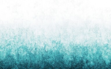 Poster - Gradient texture with blended shades of white and teal, creating a calming background for various design uses