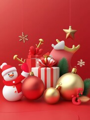 Wall Mural - Christmas holiday background