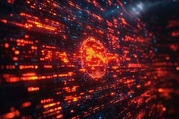 Poster - a cyberattack on a major financial institution, illustrating the global risks posed by weak cybersec