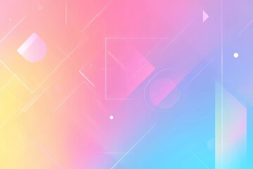 Wall Mural - gradient background with subtle geometric designs blending harmoniously