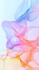 Sticker - subtle flowing lines with soft gradient color blends and texture