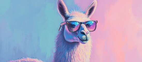 Cool Llama in Sunglasses