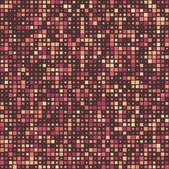Poster - Pattern design. Squares in multiple colors. Warm and earthy tones with a deep background. Cool vector illustration.