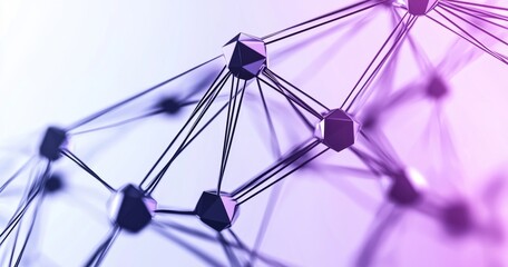 Poster - Communication and web concept. Visualization of big data. Concept of high tech and the future. Illustration of modern technology.