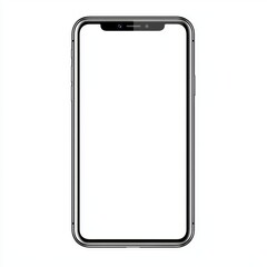 Poster - A blank smartphone screen and a background with an isolated cell phone frame.