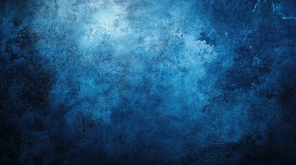 Poster - Saturated dark blue low contrast concrete textured background Vibrant wall texture with ample space for text overlay and mockups reflecting a contemporary color trend