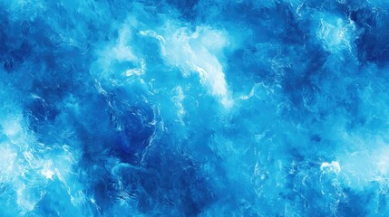 Poster - Blue Tie Dye Pattern Turquoise Sunlight Icy Blue Texture Water themed Banner Turquoise Icy Backdrop Ocean inspired Design Abstract Shiny Ice Effect Bright Azure Illumination Clear Blue Watercolor 