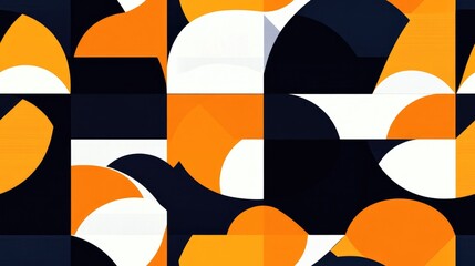 Poster - Contemporary seamless geometric design modern textile print