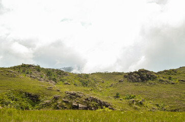 Rocks, mountains, peaks and all things natural in a state park near the city of Ouro Preto in the state of Minas Gerais, Brazil