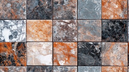 Poster - Seamless ceramic wall tile texture and wallpaper design pattern featuring high resolution granite and marble surfaces