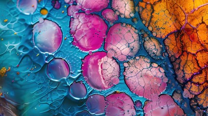 Poster - Abstract Art Through Microscope Slide Exploration