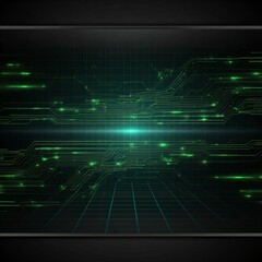 green abstract technology background