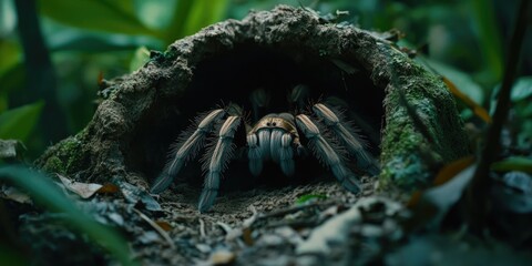 Vivid Nature: Spider in Hole