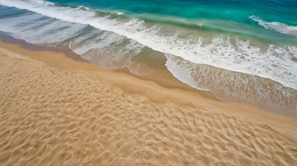 waves on the beach in summer