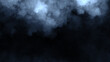 © Victor - Abstract blue fire smoke misty fog on isolated black background. Texture overlays. Design element.