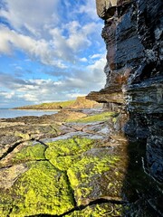 rocks and sea