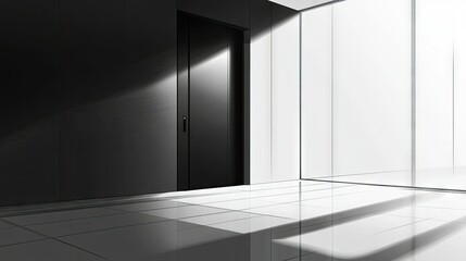 Poster - Sleek Minimalistic Interior Vector Drawing