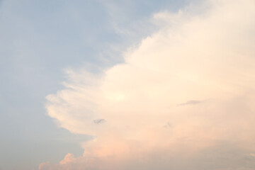 Wall Mural - beautiful view of blue sky with fluffy clouds