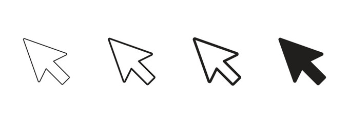Poster - cursor icon vector. cursor arrow click icon set