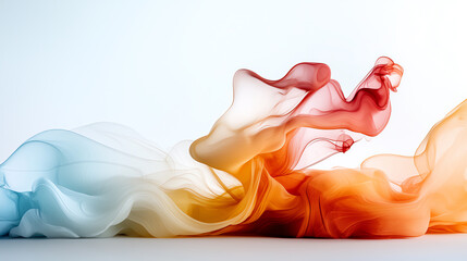 Wall Mural - Fluid dynamics of color an abstract visualization of flowing tones and textures