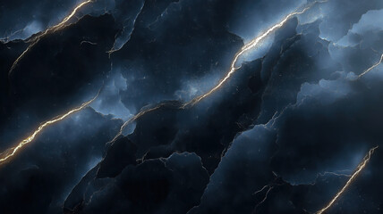 Wall Mural - luxurious dark marble texture showcasing smooth black surface and intricate natural patterns