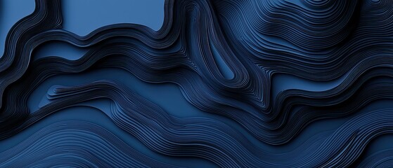 Abstract blue texture with flowing lines creating a unique visual effect.