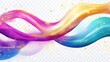 © รุ่งอรุณ ศรีนรสิทธิ์ - Colorful Wavy Lines with Sparkles for Creative Design