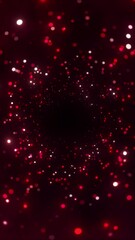 abstract shimmering red particles with bright white glimmers, creating a mesmerizing valentines day 