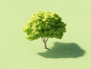 view three dimensional tree, AI generated